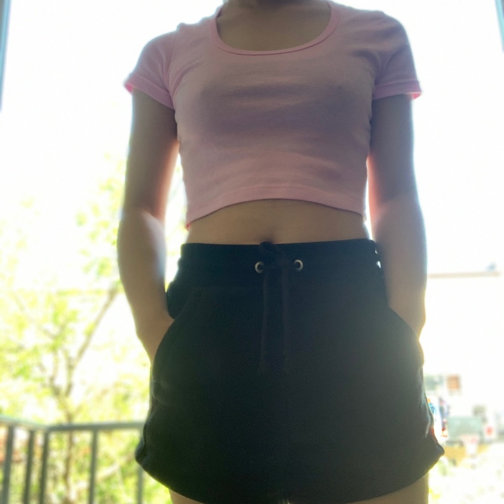 American Apparel ~Crop Top~ Baby Rib Colle…